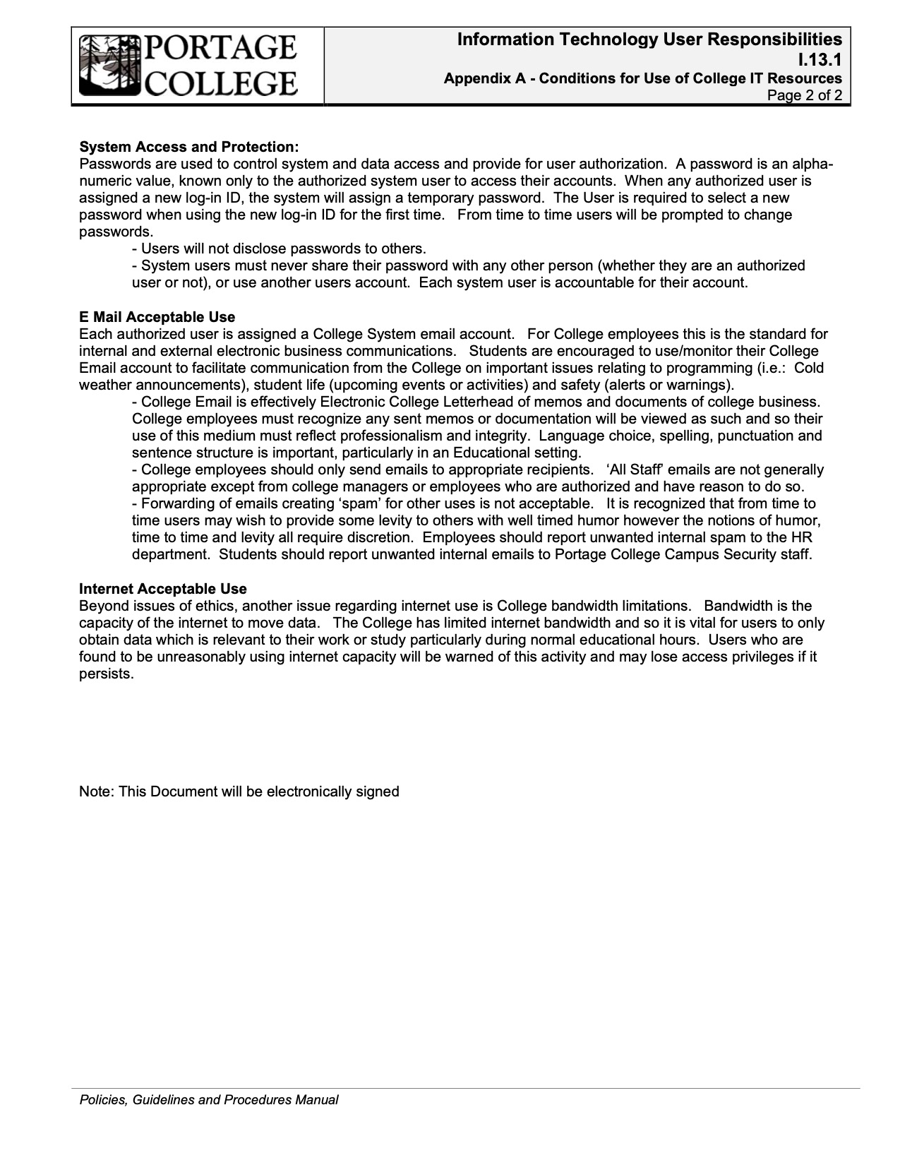 Student Information Technology User Responsibilities pg 2